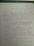 Handwritten letters or notes
